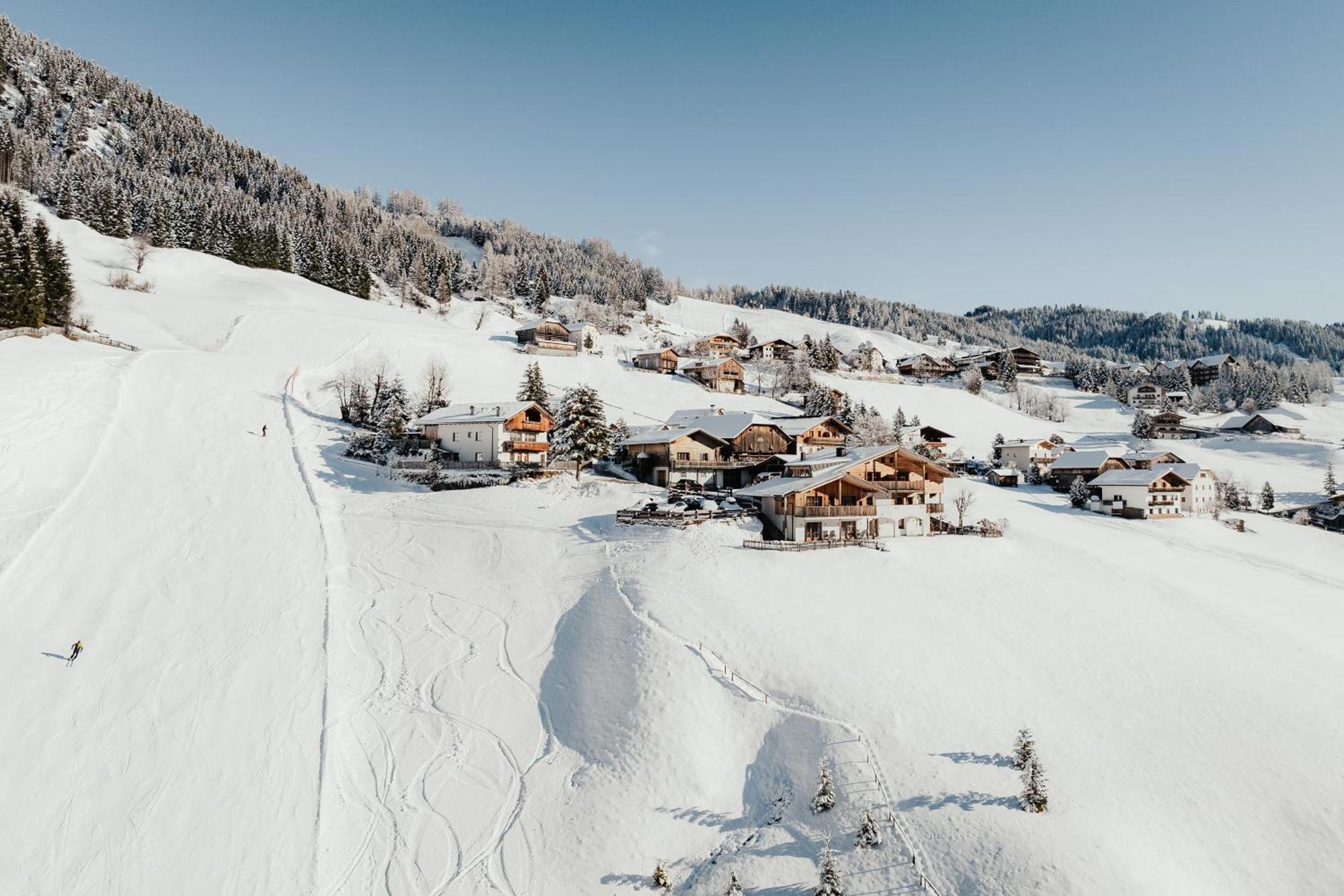 Refugium Laflu Apartments Corvara In Badia Exterior foto