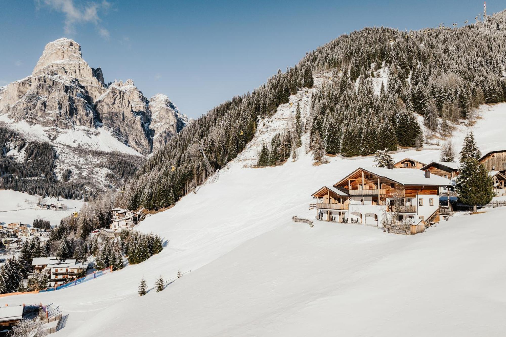 Refugium Laflu Apartments Corvara In Badia Exterior foto